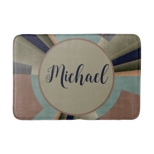 Tapis De Bain Harmonie des couleurs Abstraites moderne Nom graph