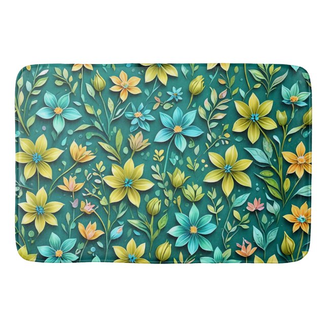 Tapis De Bain Harmonie Florale (Devant)