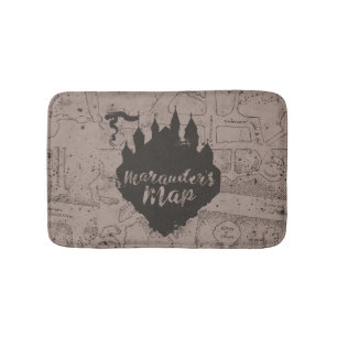 Tapis De Bain Harry Potter   Carte du château Marauder de HOGWAR