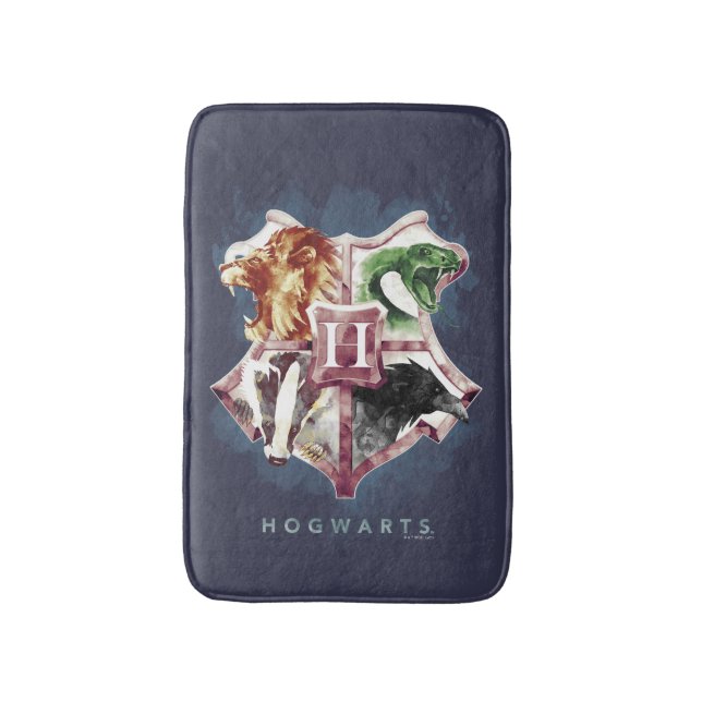 Tapis De Bain Harry Potter | HOGWARTS™ Crest Aquarelle (Devant (Vertical))