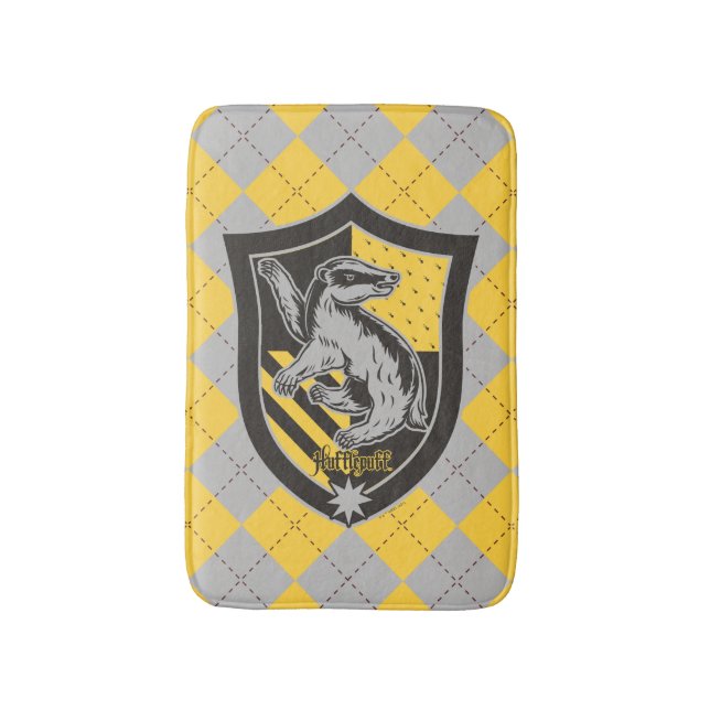 Tapis De Bain Harry Potter | Hufflepuff House Pride Crest (Devant (Vertical))