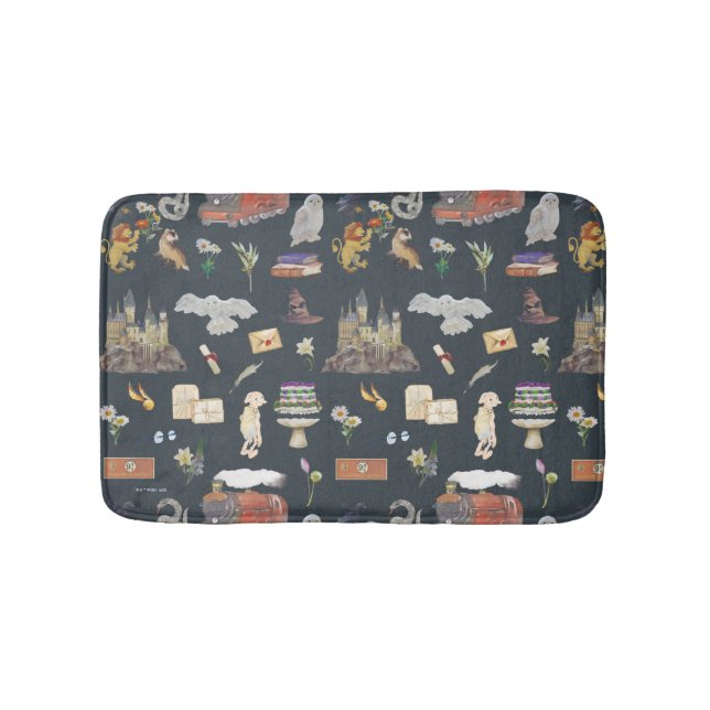Tapis De Bain HARRY POTTER™ | Motif icônes (Devant)