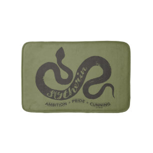 Tapis De Bain Harry Potter SLYTHERIN™ Silhouette Typographie