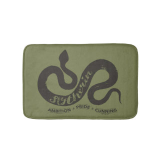 Tapis De Bain Harry Potter | SLYTHERIN™ Silhouette Typographie