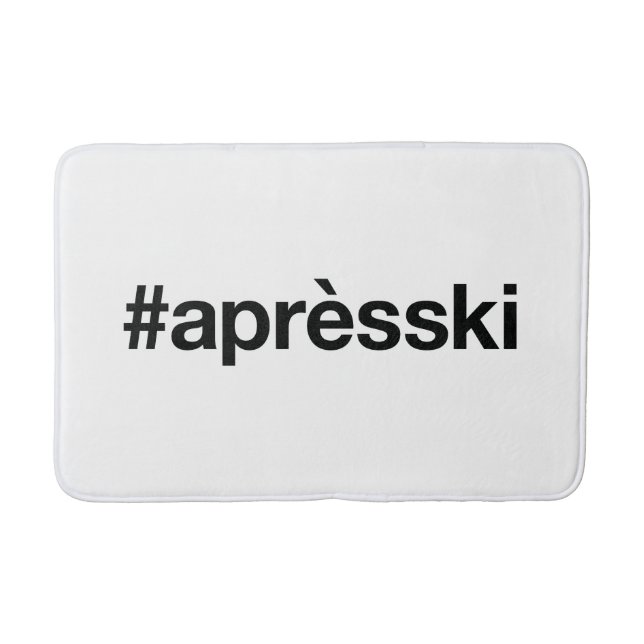 Tapis De Bain Hashtag SKI APRES (Devant)