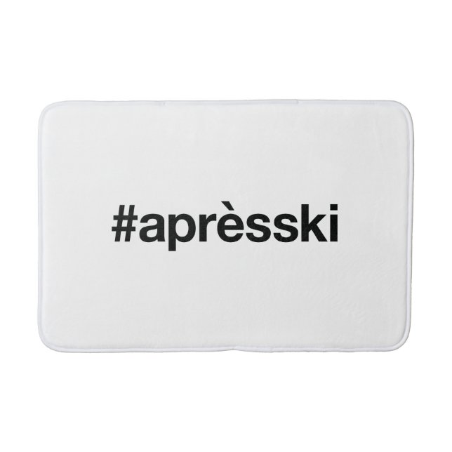 Tapis De Bain Hashtag SKI APRES (Devant)