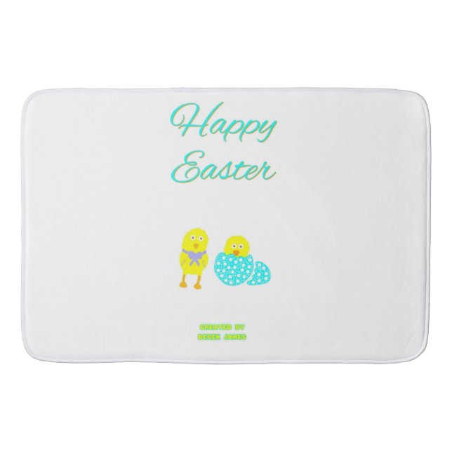 Tapis De Bain Hatchs de Pâques Grand Mat de bain (Devant)