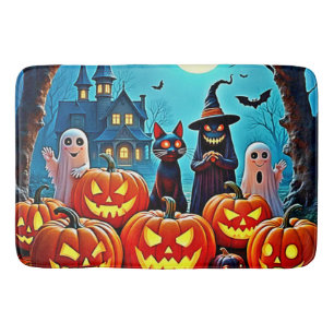 Tapis De Bain Haunted Halloween conception de nuit