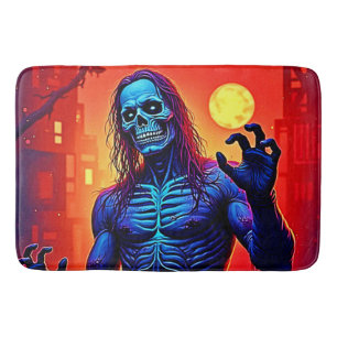 Tapis De Bain Haunting Zombie Demon Dans Le Design De La Ville