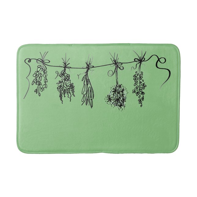 Tapis De Bain Herbes du jardin (Devant)