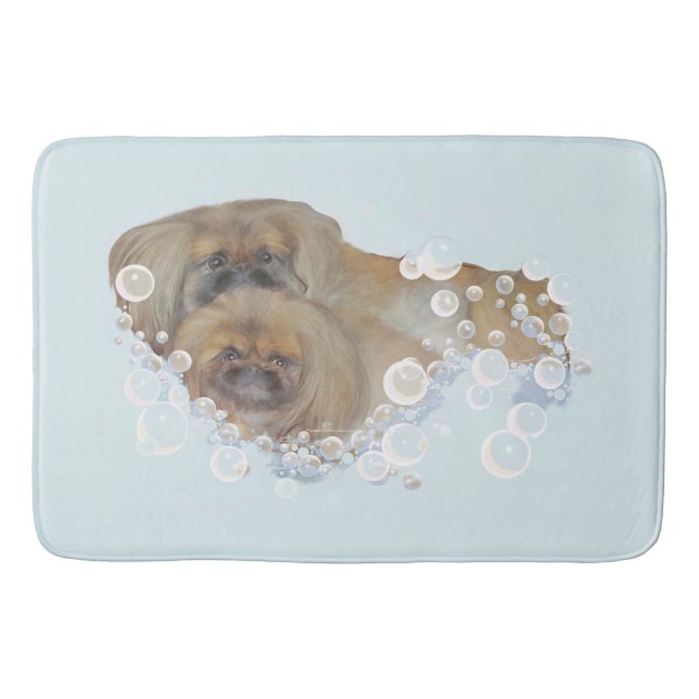 Tapis De Bain Heure de bain Pekingese (Devant)