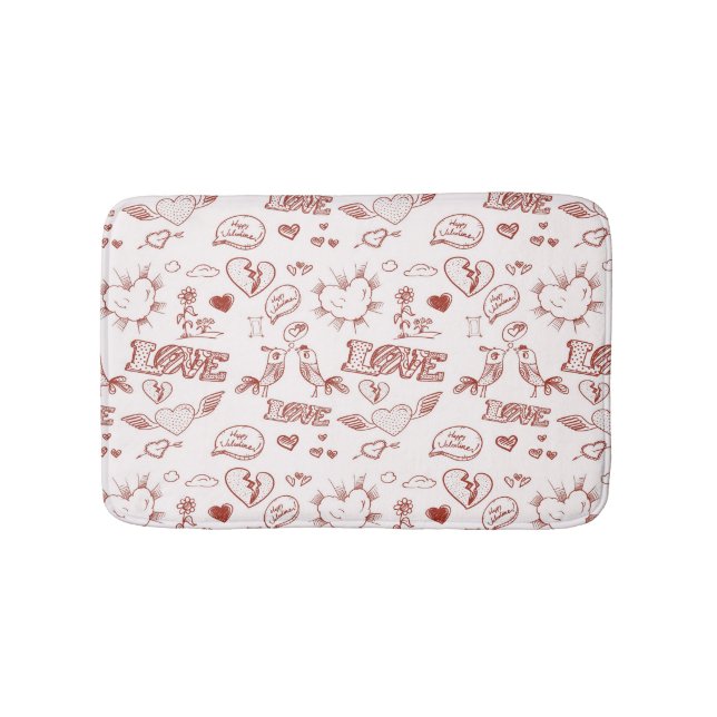 Tapis De Bain Heureuse Sainte-Valentin (Devant)
