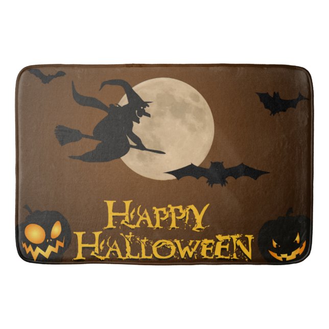 TAPIS DE BAIN "HEUREUX HALLOWEEN" TÉMOIN VOL (Devant)