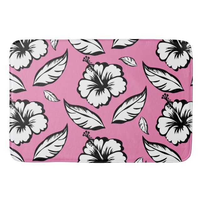 Tapis De Bain Hibiscus Floral (Devant)