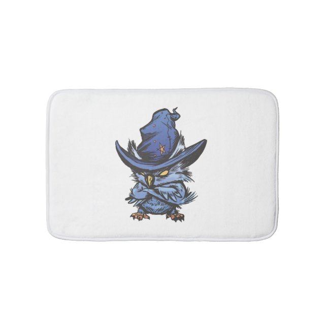 Tapis De Bain hibou d'Halloween (Devant)