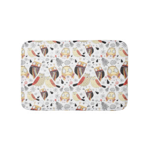 Tapis De Bain Hibou drôle de texture