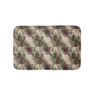 Tapis De Bain Hibou Floral Envoûtant