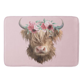 Tapis De Bain Highland Cow