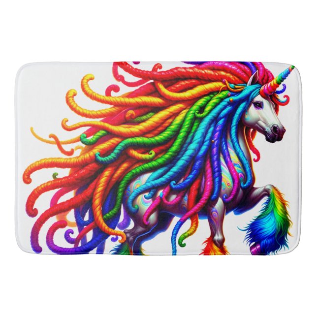 Tapis De Bain Hippie Unicorn (Devant)
