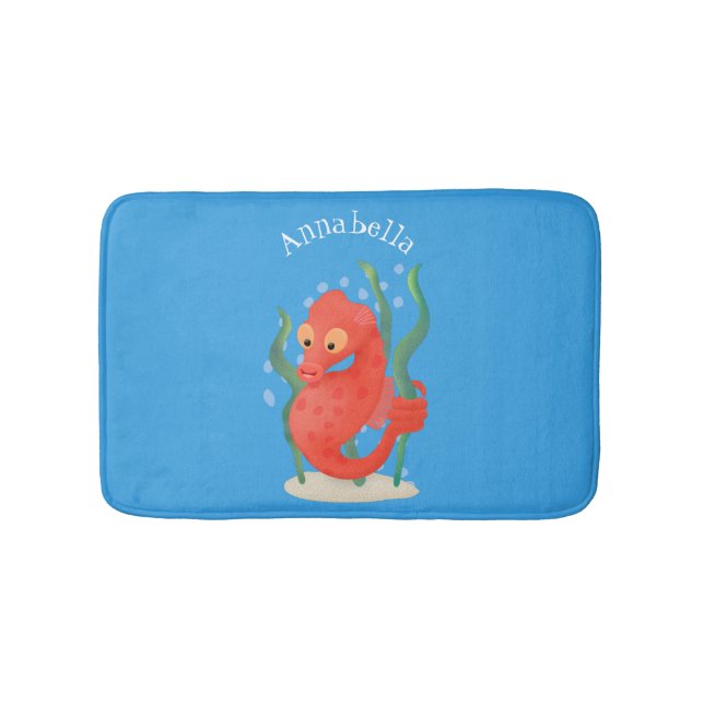Tapis De Bain Hippocampe pygmée mignon dessin animé (Devant)
