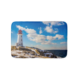 Tapis De Bain Hiver du phare en crique de Peggy, la