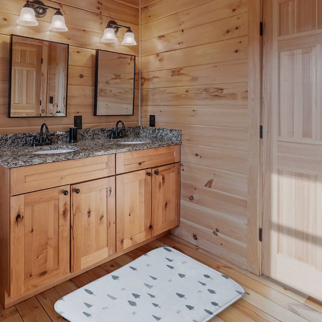 Tapis De Bain Hiver Mountain Thème Nursery Salle de bain Mat pou (Winter Mountain Theme Nursery Bathroom Mat for Boy
)