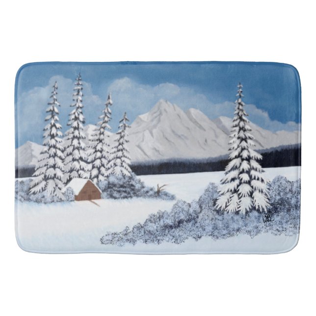 Tapis De Bain Hiver neigeux (Devant)