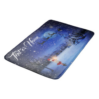 Tapis De Bain Hiver Noël Cuisine Bain Rug Mat Accueil