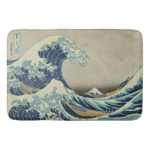 Tapis De Bain Hokusai : Grande vague outre de Kanagawa