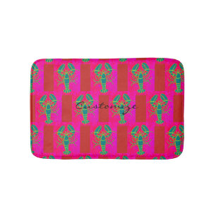 Tapis De Bain homard vert Thunder_Cove rose