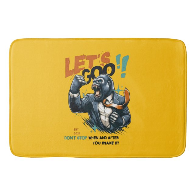 TAPIS DE BAIN HOME DECOR LET'S GOO LESSONS LEARN BATH MAT  (Devant)