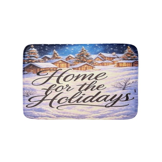 Tapis De Bain 'Home for the Holidays' Bath Mat (Devant)