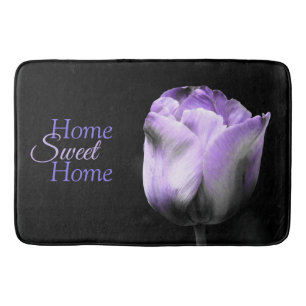 Tapis De Bain Home Sweet Home Purple Tulip