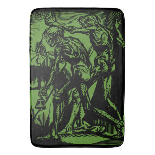 Tapis De Bain Horreurs sans fin des mineurs morts pour Halloween