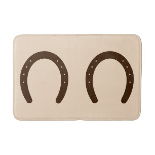 Tapis De Bain Horseshoe cowboy occidental