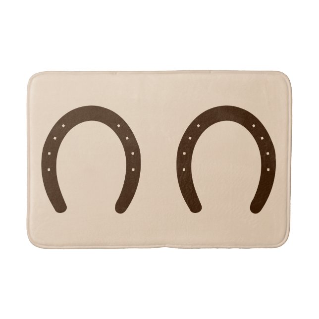 Tapis De Bain Horseshoe cowboy occidental (Devant)