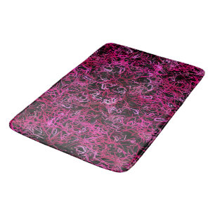 Tapis De Bain Hot Pink and Black