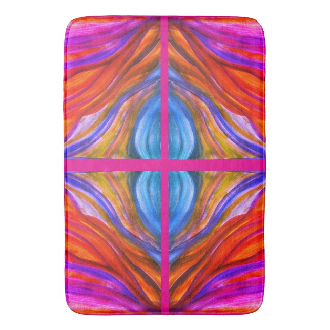 Tapis De Bain Hot rose Desert Inspirations Pat de bain (devant Vertical)