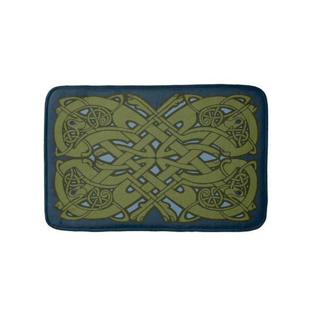 Tapis De Bain Hounds celtique Zoomorphes Petit Mat de Bain (Devant)