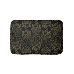 Tapis De Bain HOUSE of the Dragon Gold Filigree Dragon Pattern