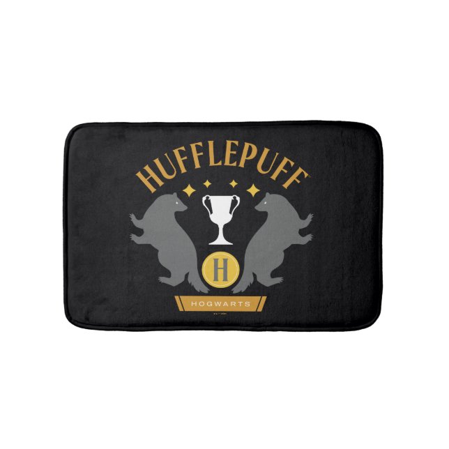 Tapis De Bain HUFFLEPUFF™ Badger and Cup House Pride Graphisme (Devant)