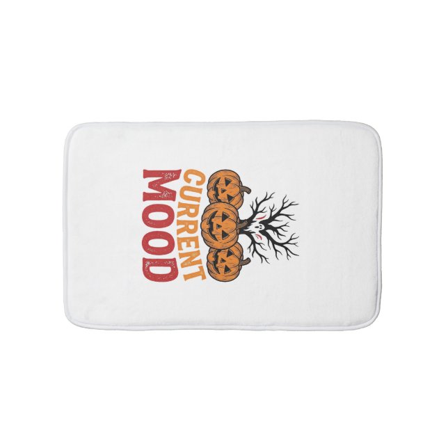 Tapis De Bain Humeur actuelle Halloween Citrouille Conception de (Devant)