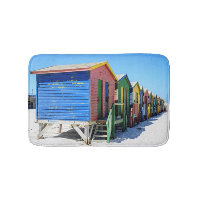 Tapis De Bain Huttes colorées de plage (Devant)