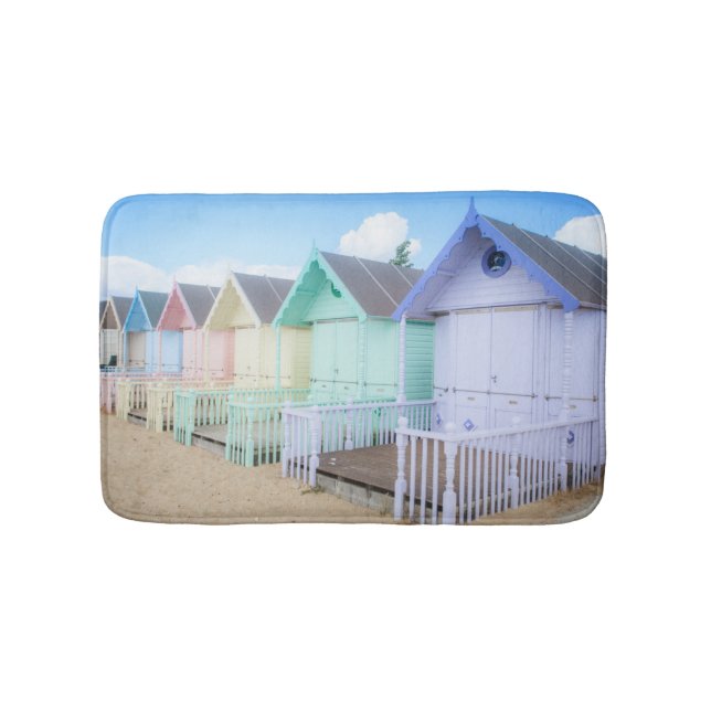 Tapis De Bain Huttes de plage d'île de Mersea (Devant)