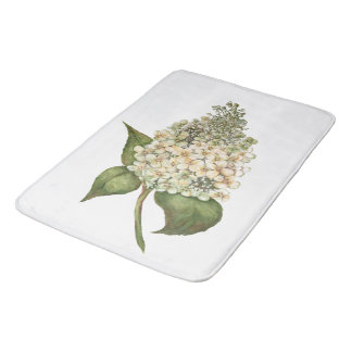 Tapis De Bain Hydrangée blanche