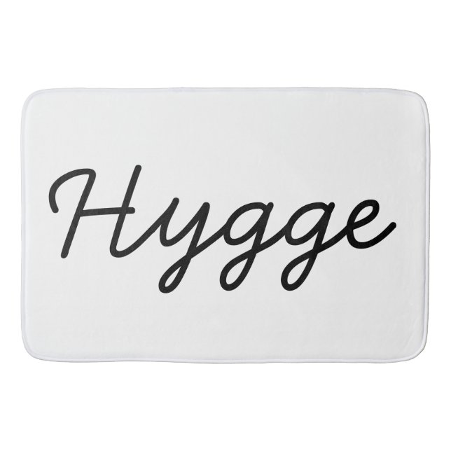 Tapis De Bain Hygge Black Elegant (Devant)