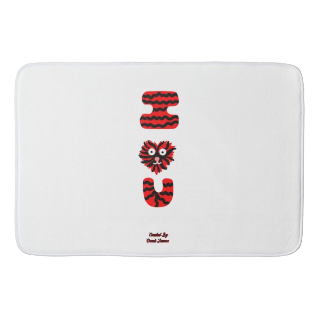 Tapis De Bain I Fuzzy U Grand Mat De Bain (Devant)