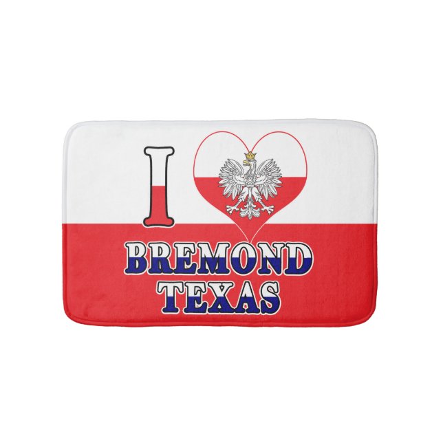 Tapis De Bain I Heart Love Bremond Texas (Devant)