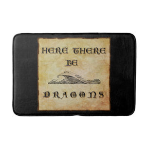Tapis De Bain Ici Il Y A Des Dragons