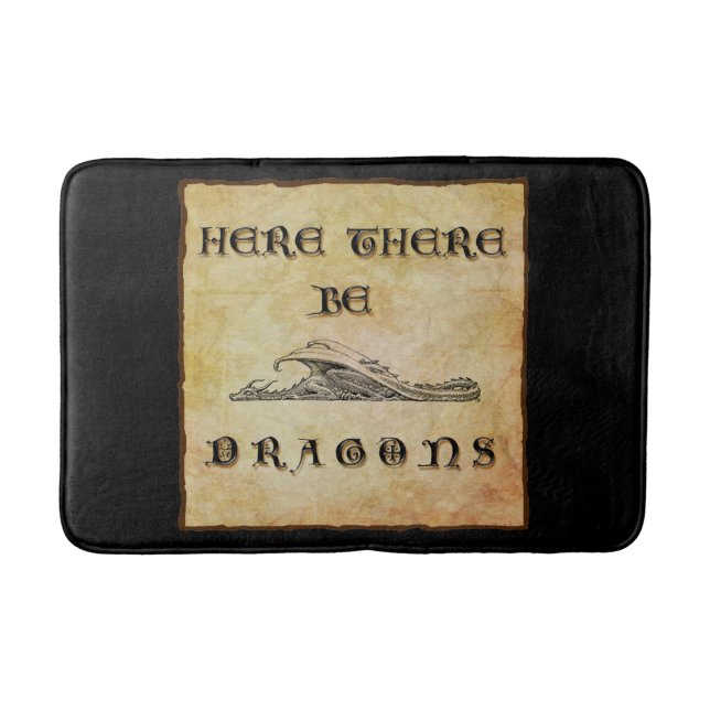 Tapis De Bain Ici Il Y A Des Dragons (Devant)